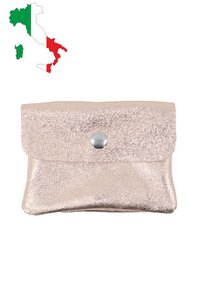 Small coin purse in glittery metallic iridescent leather ITP1058