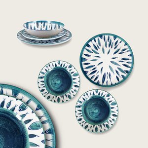 Arca FISH Porcelain Diner set for 1 person, giftbox