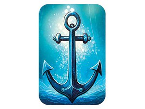 Lufterfrischer Anker, 3 Düfte sort., 10x6,5cm