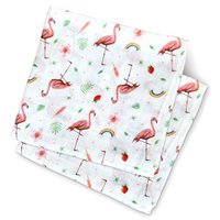 2 hydrofiele doeken flamingo - 60cm