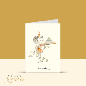 Kuchengrußkarte doppelt