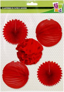 RED PARTY KIT 5 pces