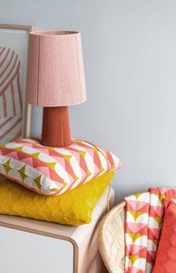 Toby kussen-dek rood, zacht jacquard gebreide katoen