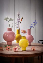 Vase Metal Medium Ocher 24x40cm
