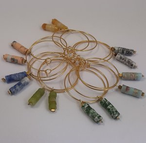 Luna stainless steel earring dics (set 7)