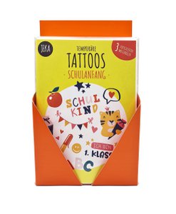 Thekendisplay Kindertattoos Schulanfang (20 Stück)