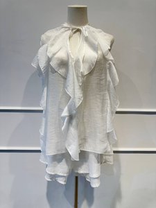 Sailing set with ruffle top fluid & shorts