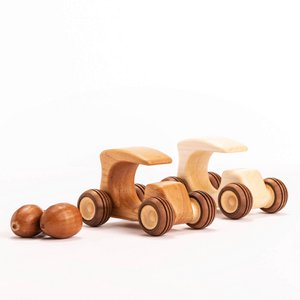 Flintstone Holzwagen