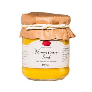 Mango curry mustard in a glass 190ml, vegan