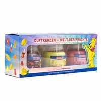 3er Set Duftkerze Haribo - Lemon Fruits, Cherry Cola, Strawberry Happiness - 3 x 85g
