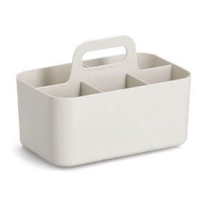 Organizer met 5 vakken, kunststof, beige