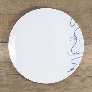 Porcelain plate anchor
