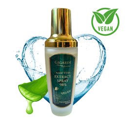 Aloe vera extract body spray, 98% pure, 150 ml. Vegan, natural ingredients.