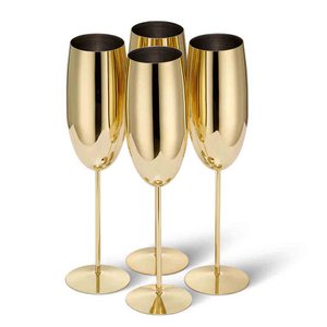 Champagnerflöte goud 4x28,5cl