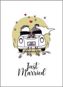 Kaart Just married car