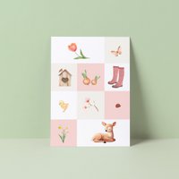 Ansichtkaart | Seizoen Lente