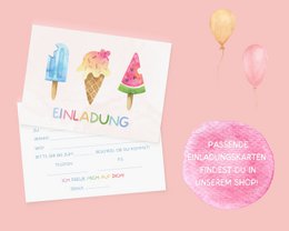 IJszakjes met sticker - cadeauzakje voor ijsjes voor kinderverjaardagsfeestjes