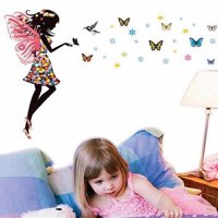 Wall stickers for girl's room Butterfly fairy