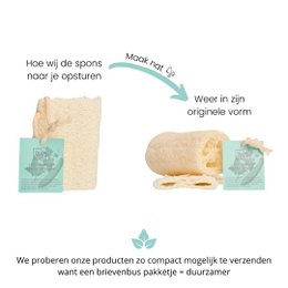 Gąbka Loofah 10cm - 100% naturalna