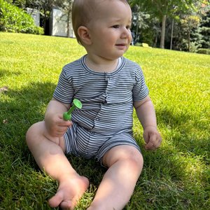 OrganicEra Biologische babyromper, Indigo