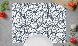 Abstract leaves pattern | Place mats made of premium vinyl 44 x 32 cm - 4 pieces