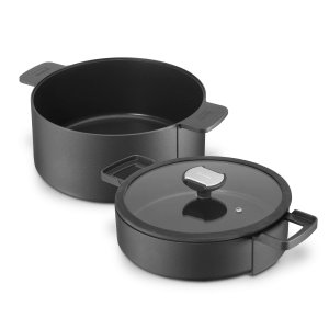 Berndes - B. Double Cooking and Frying Pan Ø 24 cm Set von 2 Teilen - Schwarz