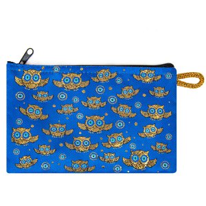 Small pocket with owl motif - 10x15cm