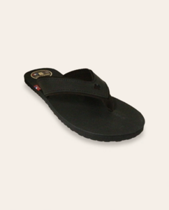 Tong / Slipper Leer SPERONE Zwart