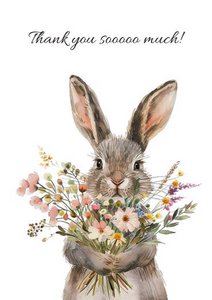 Duurzame kaart - Celebrate rabbit