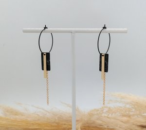 Earrings - Minimalism - Marble 3