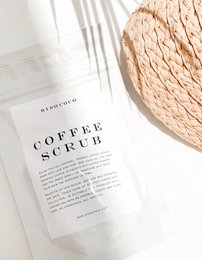 Kokos mandarin kaffe scrub - 250g