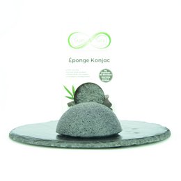 Spugna Konjac 100% naturale viso e corpo - In scatola | Diversi modelli tra cui scegliere