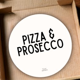 Caja de pizza: pizza y prosecco - Decocard