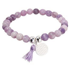 Armband-"Natuurstenen"-lepidoliet