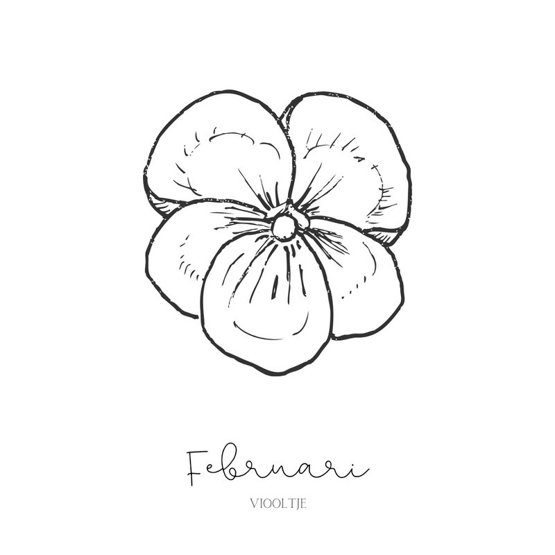 Geburts-Blumenfliese | September