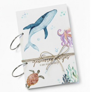 Geboortekaart bewaarbundel A5 - Oceaan