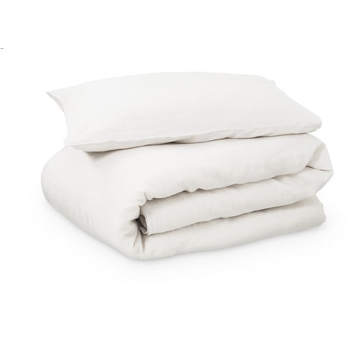 Dekbedovertrek 100% Linnen pure white 240x220/260cm