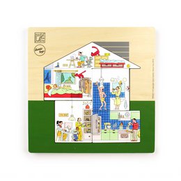 Houten Puzzel - 'Huis' - Joost Swarte