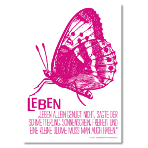 Ansichtkaart "Leven"