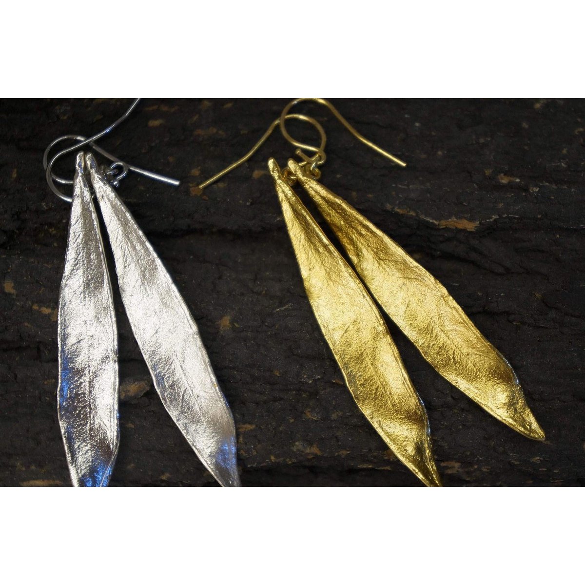 Gold Olive Leaf Earrings, 14K Gold Plated Jewelry, Dangle Earrings, Handmade Boho Jewelry Gift, Birthday Gift for Women, Nature Inspired