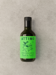  "Bright green glass bottle, extra virgin olive oil, Picual variety, dark cap, 500ml size, premium quality"