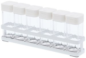 Yamazaki Tower Kruidenrek met 6 potjes - Wit