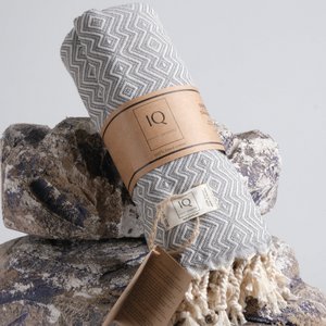 hamamdoek | Saunahanddoek | Strandlaken | Peru | Grijs | 180x100cm