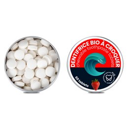 Solid toothpaste in chewable tablets - Mint flavor