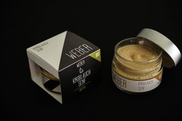 Garlic mustard in a 130g jar, made with natural ingredients.