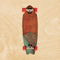 Poster 45T/7 inch wooden travel skate
