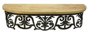 Wand console Ornament ovaal 60x19x14cm