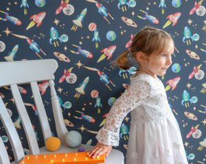 Rockets Kindertapete - Mitternachtsfarbe