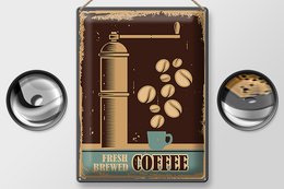 Tin Sign Retro 30x40cm Coffee Coffee freshly brewed