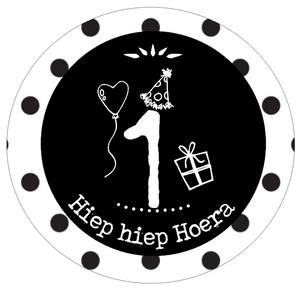 Geburtstagsknopf 1 Jahr 56mm.